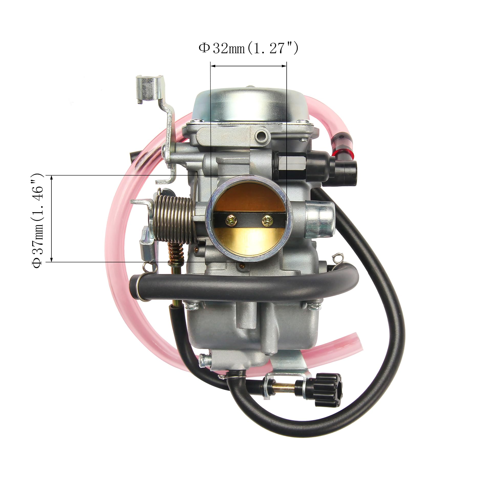 ATRACYPART Bayou 300 carburetor installation guide aids straightforward replacement.