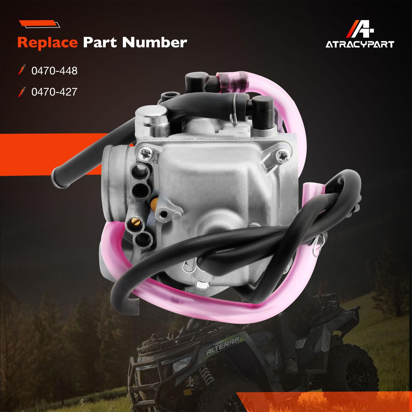 ATRACYPART carburetor for Arctic Cat 300-4x4, reliable startup aid