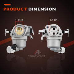 ATRACYPART Briggs & Stratton 40U877 carburetor delivers smooth idle and efficiency.