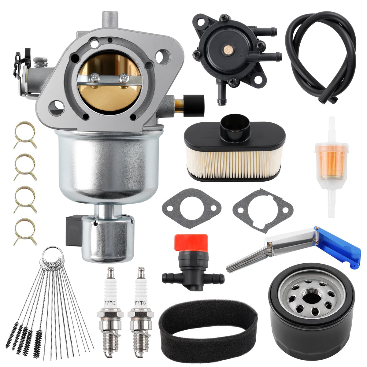 ATRACYPART carburetor kit for Kawasaki FR651V ensures precise fuel-air mix for smooth startup