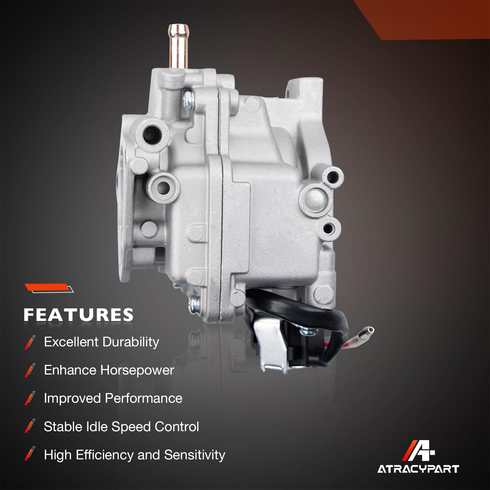 ATRACYPART carburetor detail emphasizes durable materials for demanding use.
