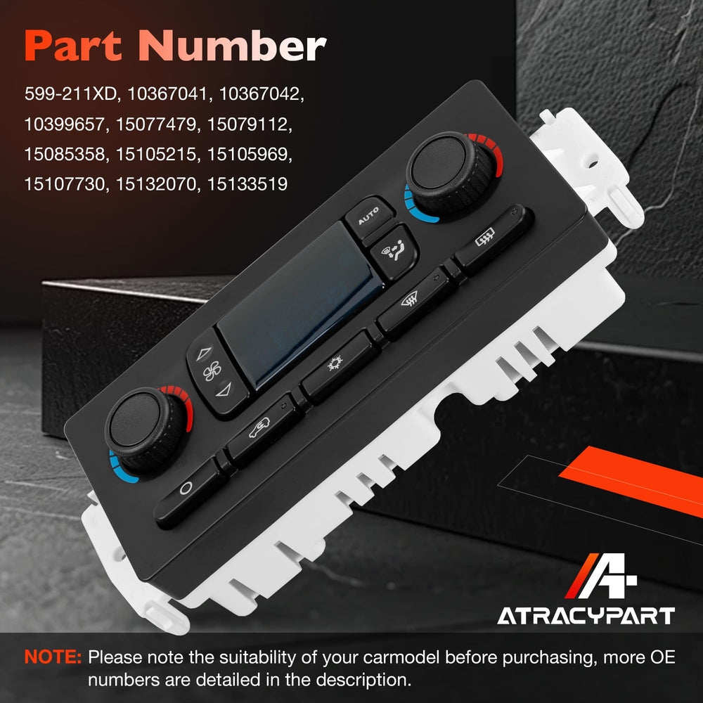 ATRACYPART climate control panel dash assembly close view