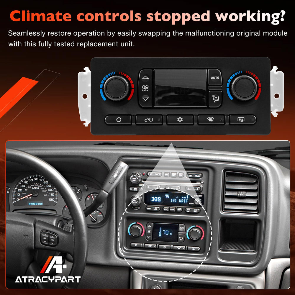 ATRACYPART climate control panel plug-and-play connector ready