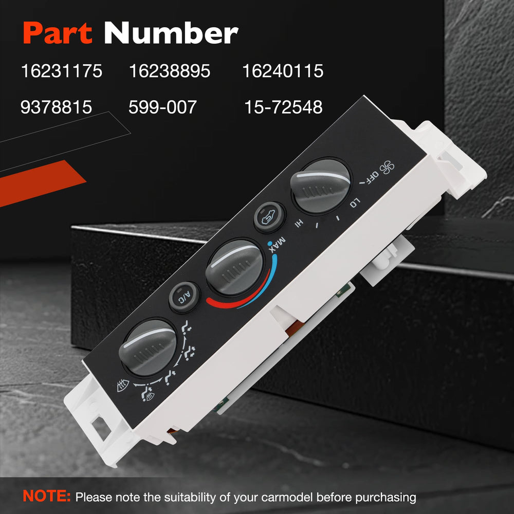 ATRACYPART climate control panel rear connectors showing seamless wiring compatibility