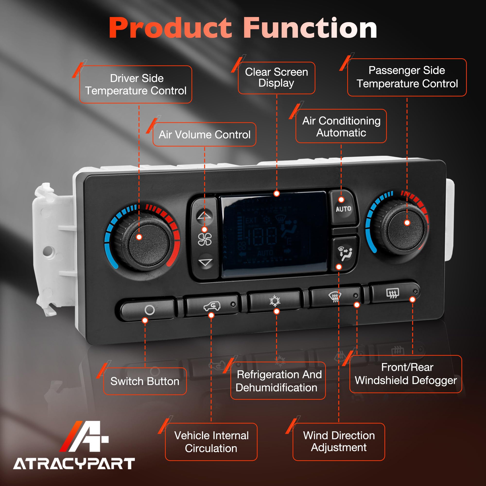 ATRACYPART climate control panel replacement OE numbers reference