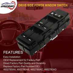 ATRACYPART closeup switch face shows durable button design for reliable operation.