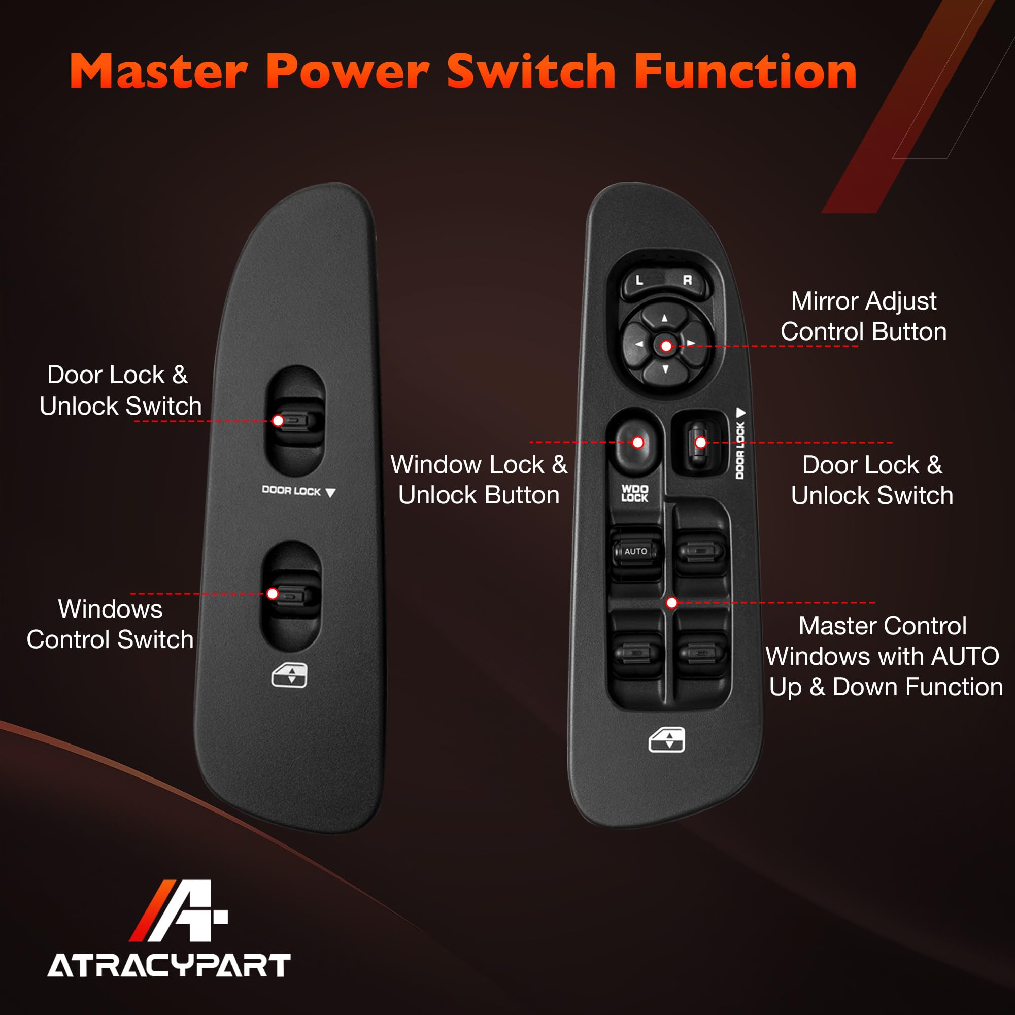 ATRACYPART compatibility guide image lists compatible Dodge models.