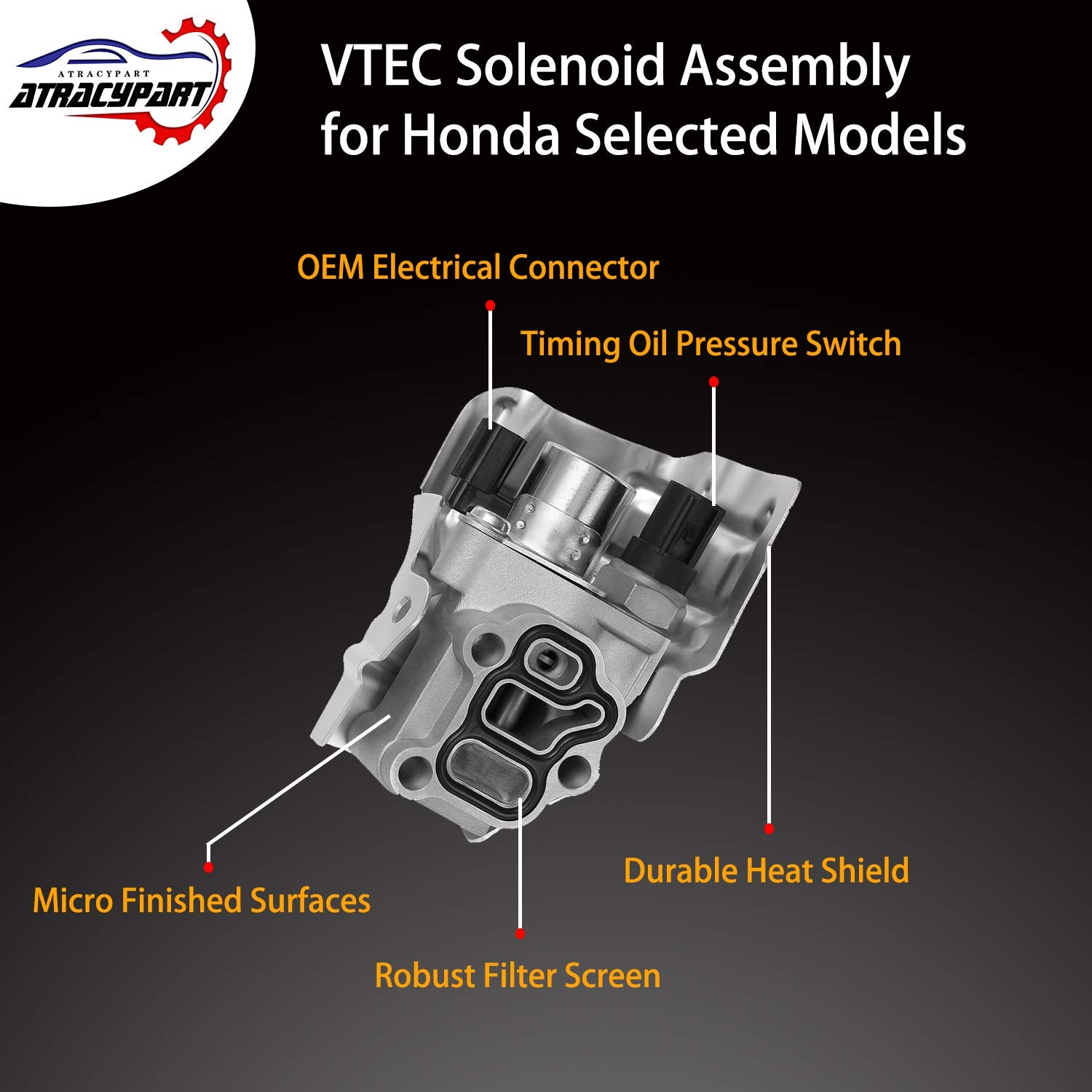 Compatibility with Honda/Acura 2.4L models for easy replacement guidance