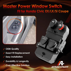 ATRACYPART driver-side control switch for Honda Civic enables smooth operation