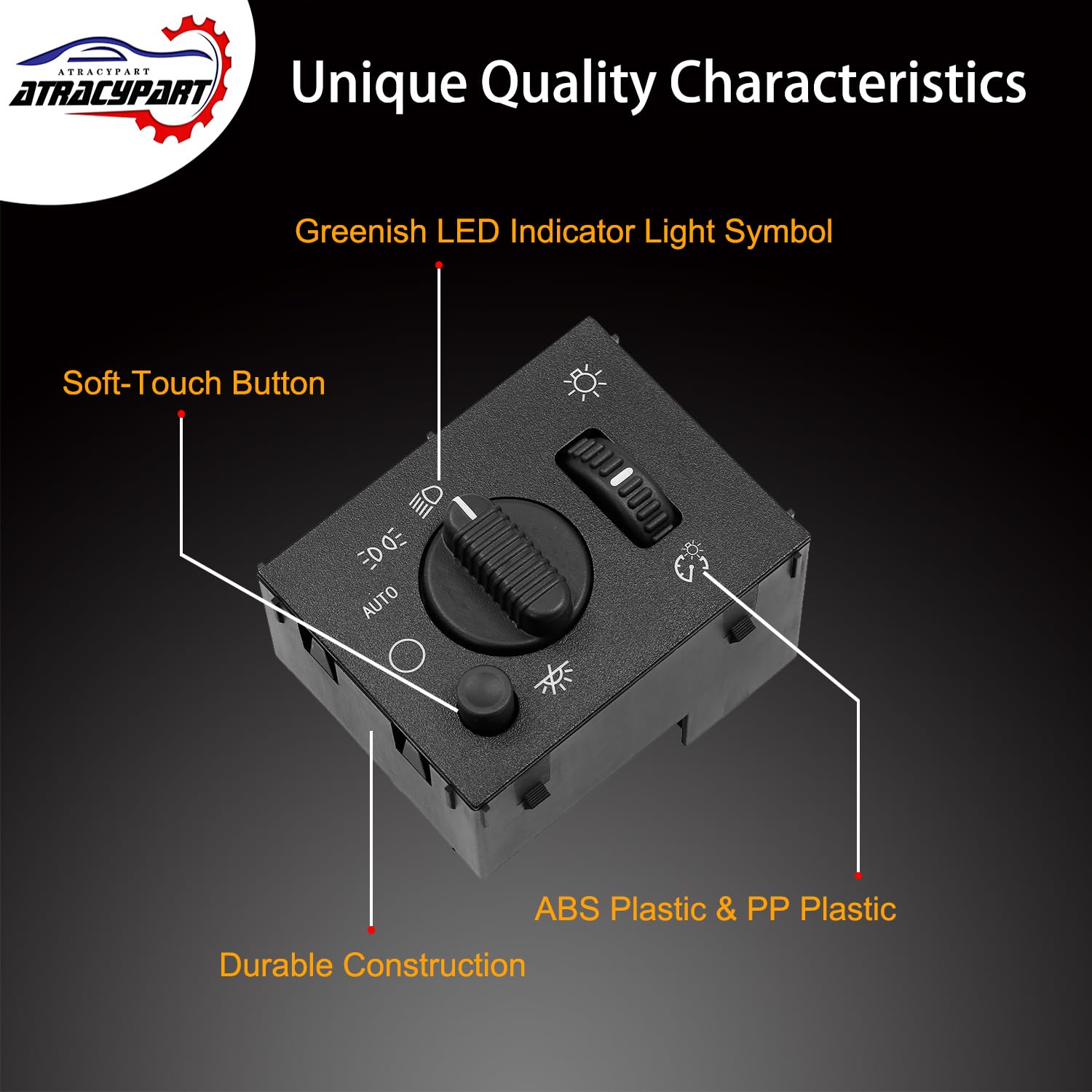 ATRACYPART fitment vehicle compatibility list illustrates broad model support.