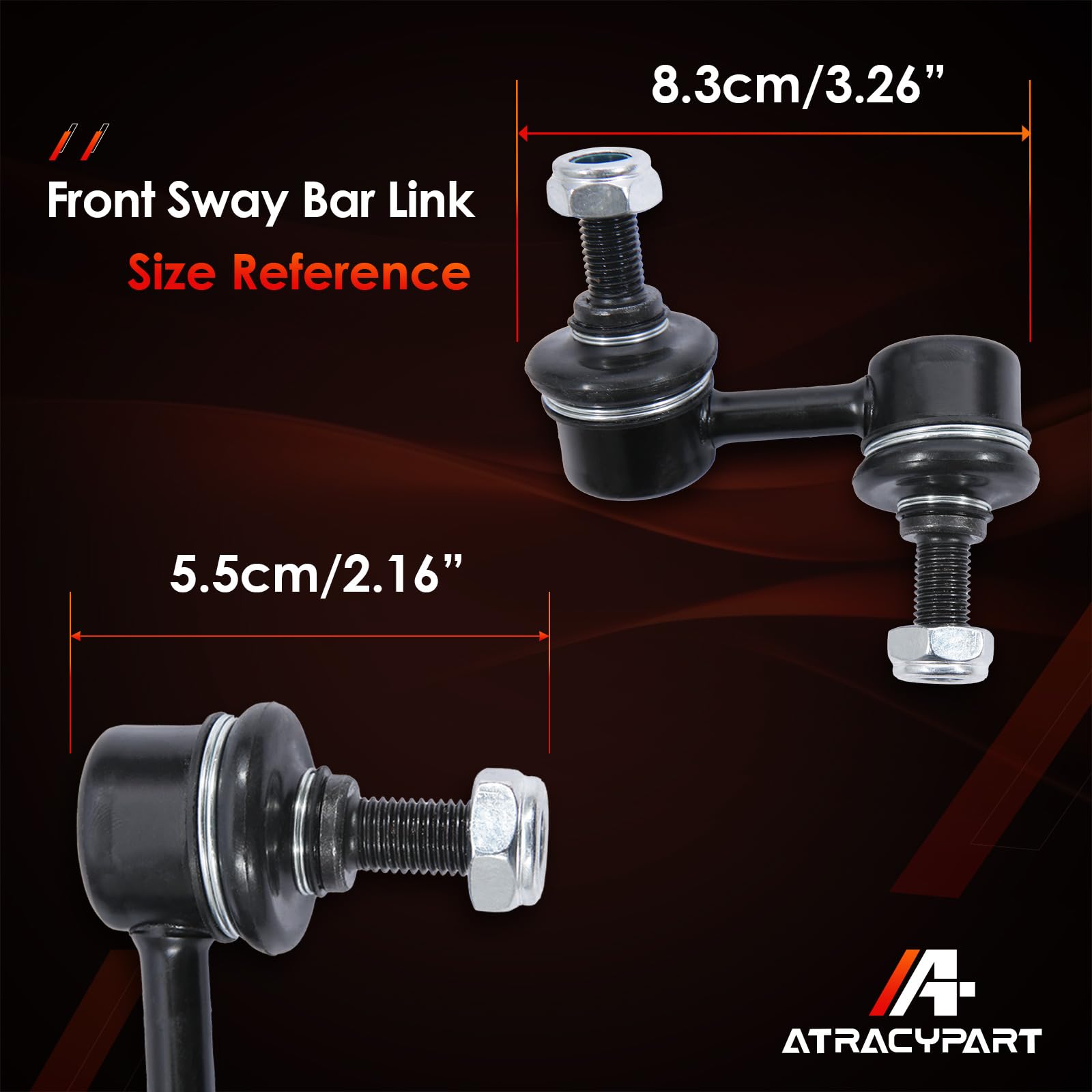 ATRACYPART two-piece stabilizer link set shown in packaging