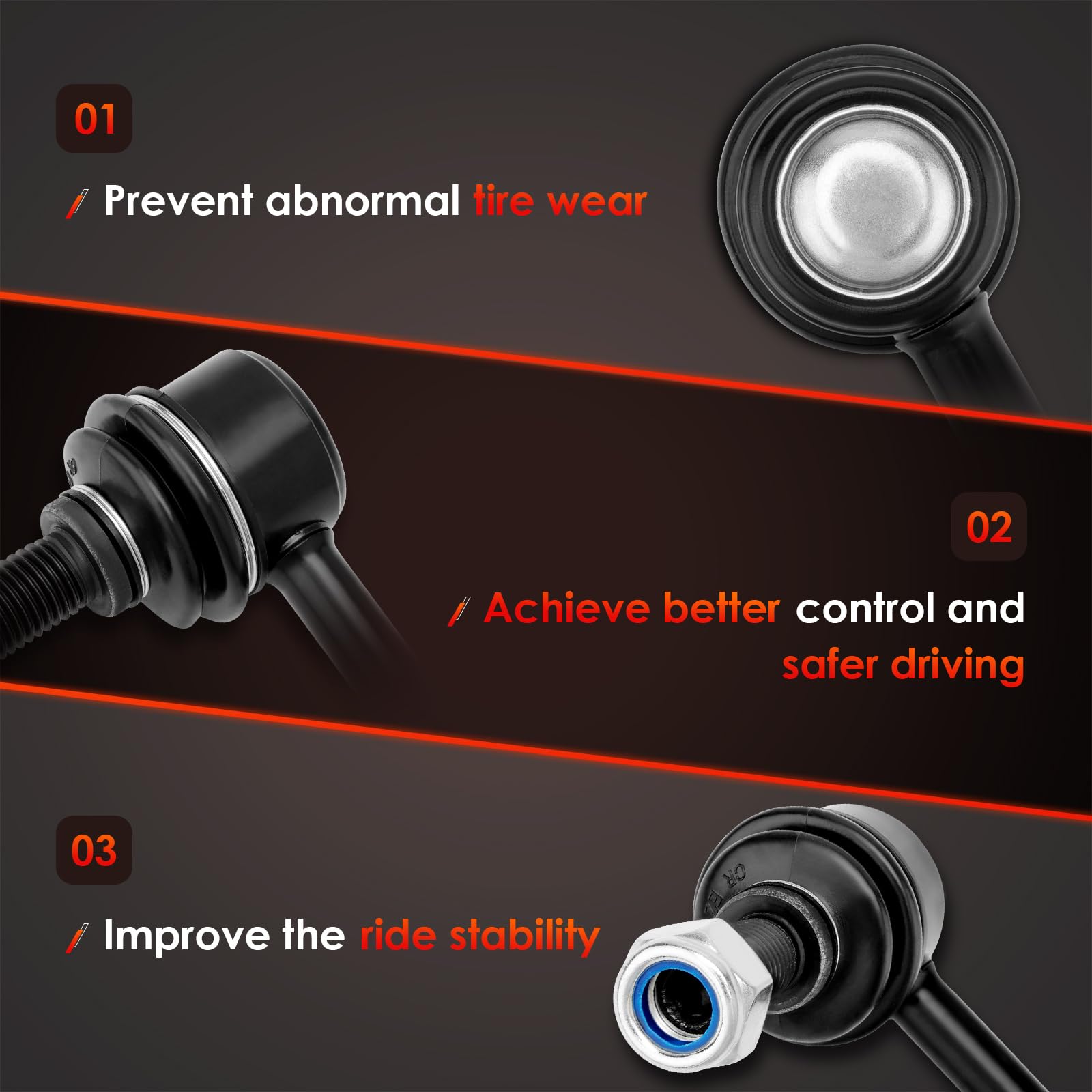 ATRACYPART end link provides durable suspension connection against harsh weather