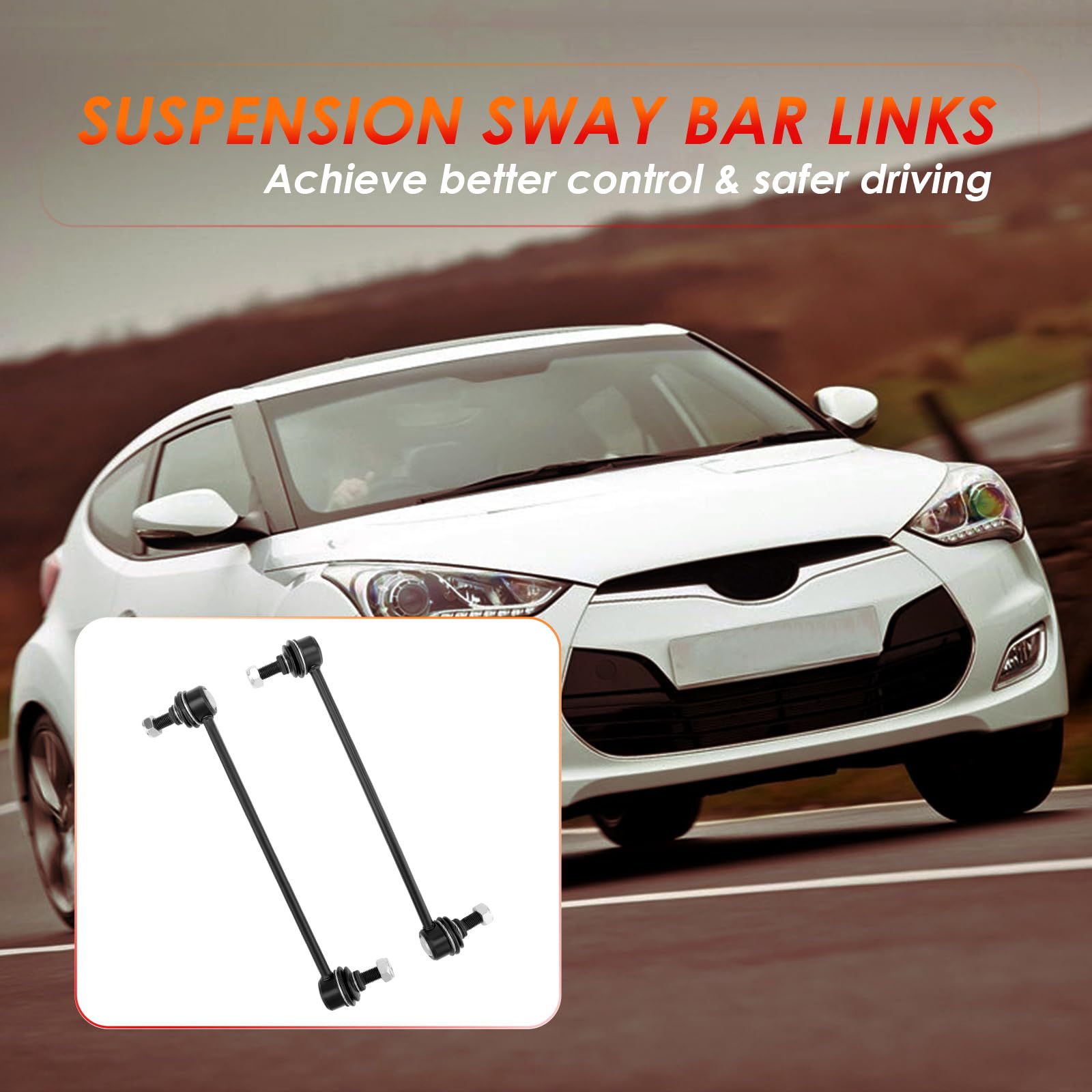 ATRACYPART front sway bar end link supports smoother cornering and safety