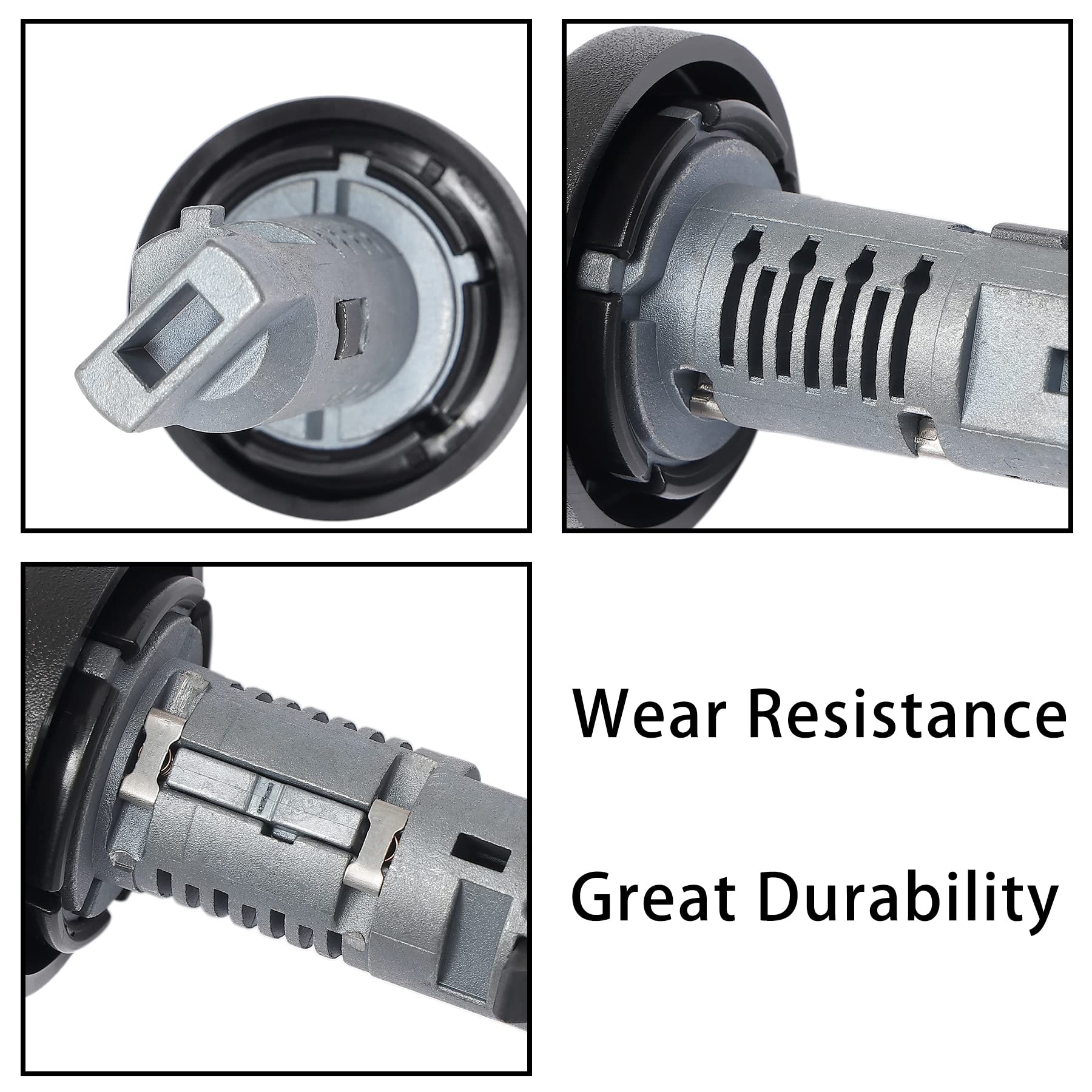 ATRACYPART ignition lock cylinder material close-up emphasizes durable, anti-wear construction.