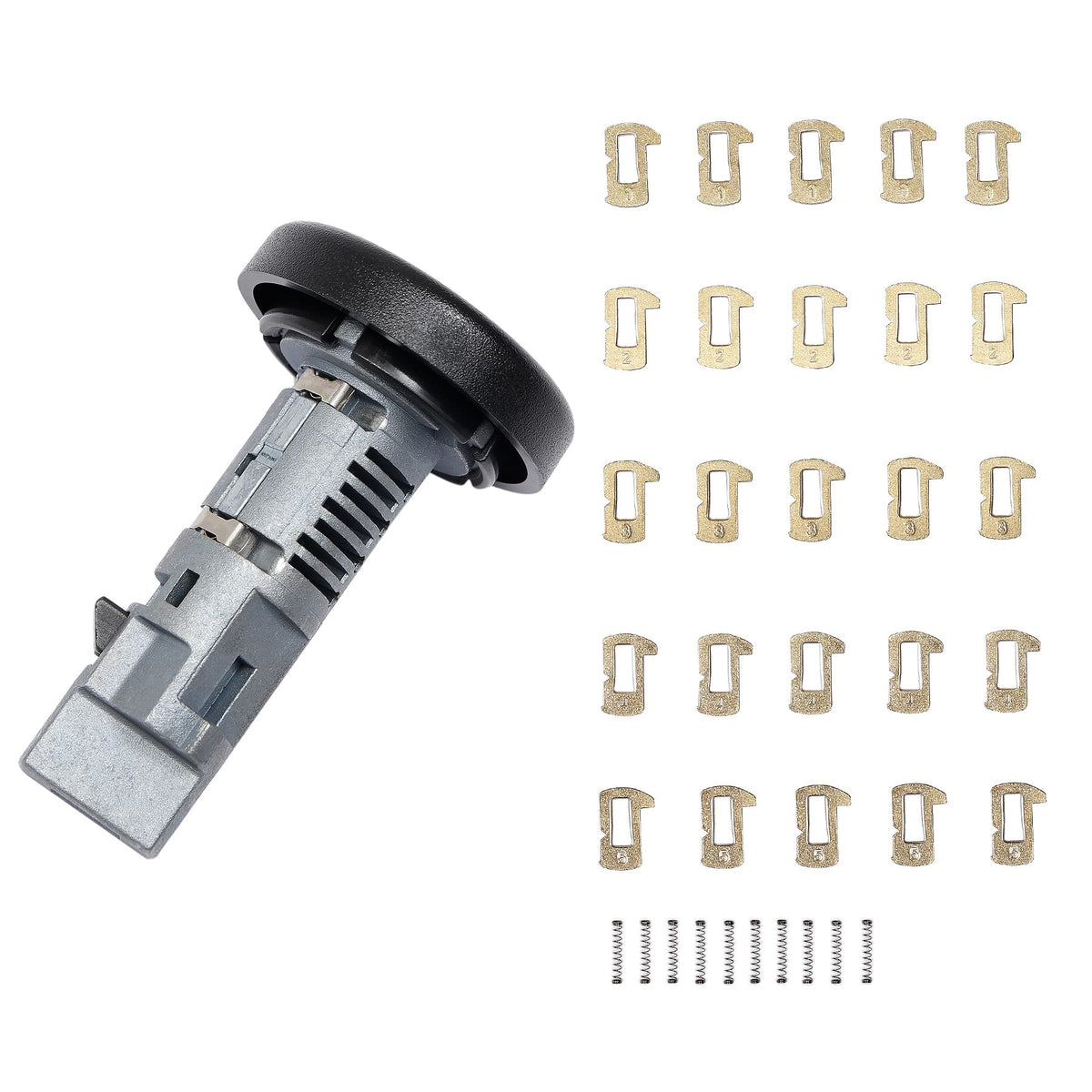 ATRACYPART ignition lock cylinder front view shows OEM-fit reliability for smooth key rotation.