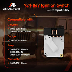 ATRACYPART ignition switch side profile highlighting durable construction.