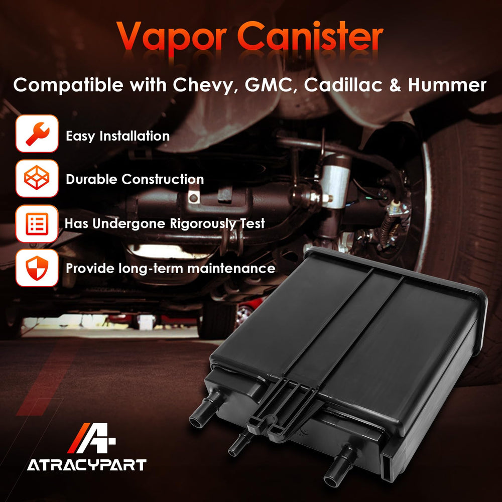 Installed ATRACYPART canister in the engine bay showing connection points.