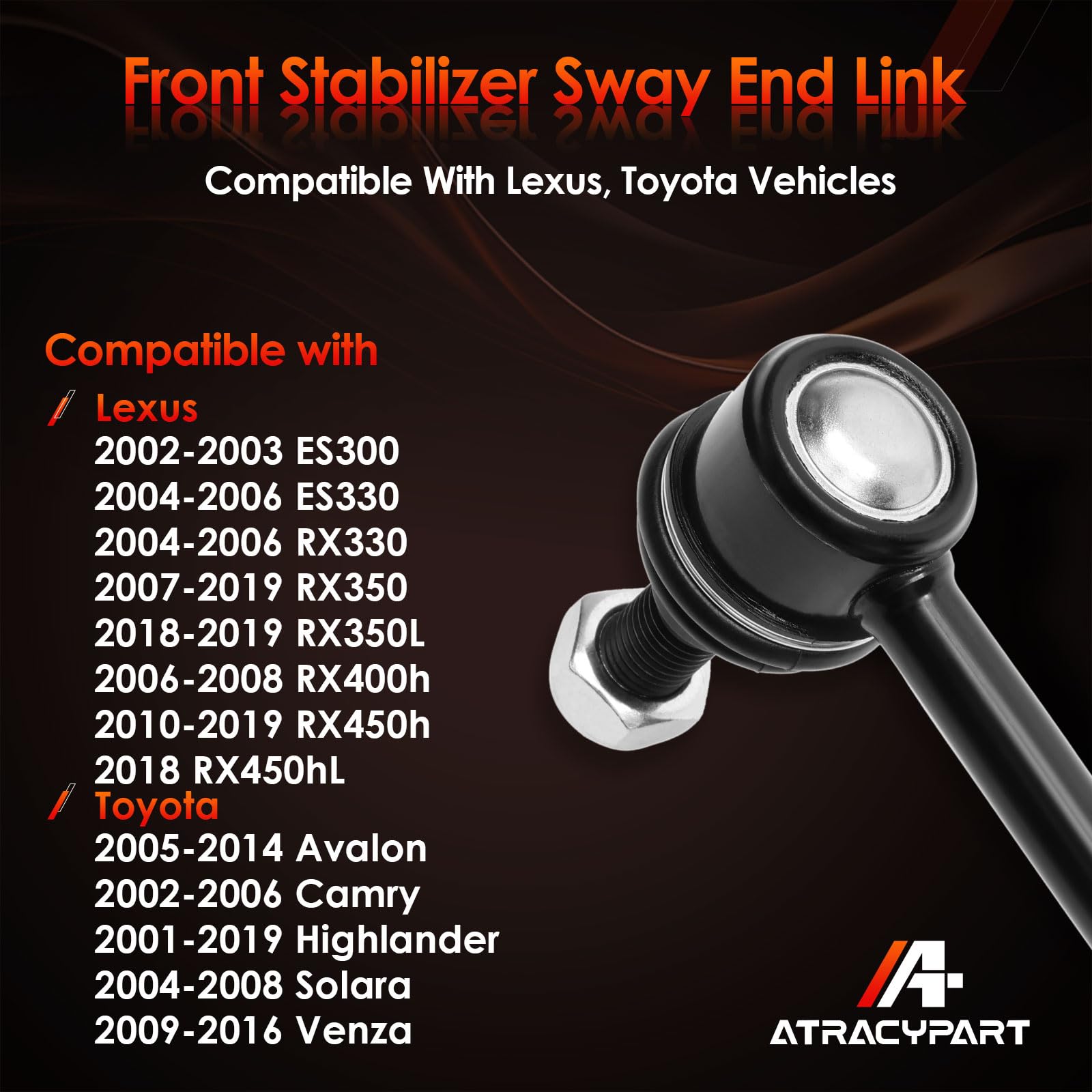 ATRACYPART K90344 rubber preload bearings reduce play and wear.