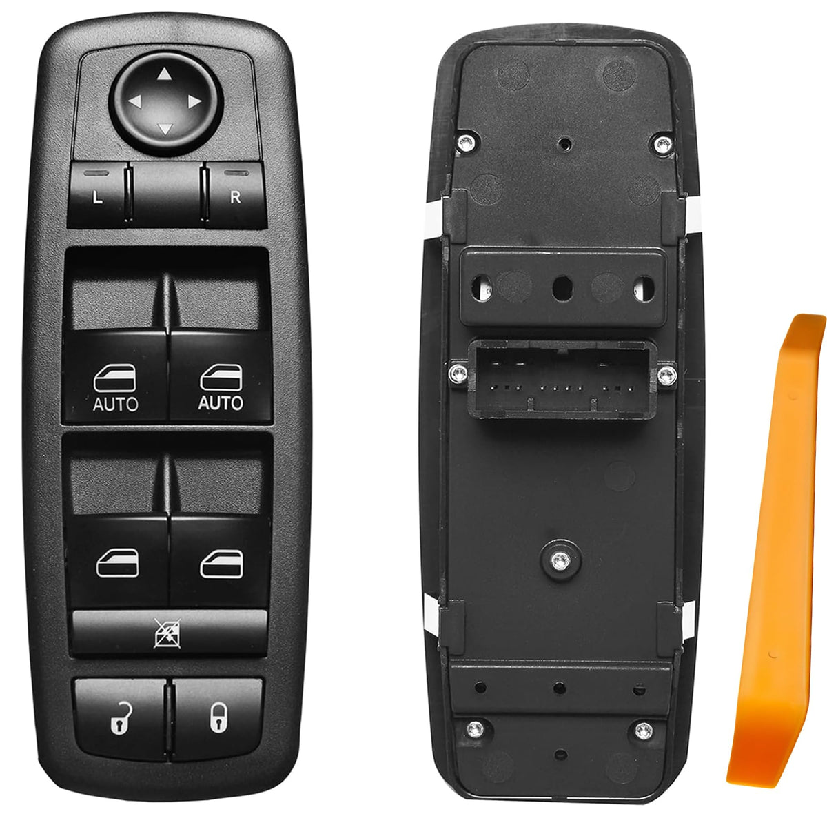 ATRACYPART master window switch for Ram driver side controls all windows from the driver seat.