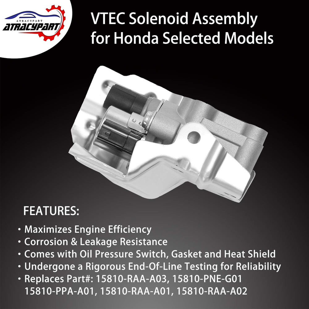 Oil pressure switch installed on VTEC spool valve assembly for reliability