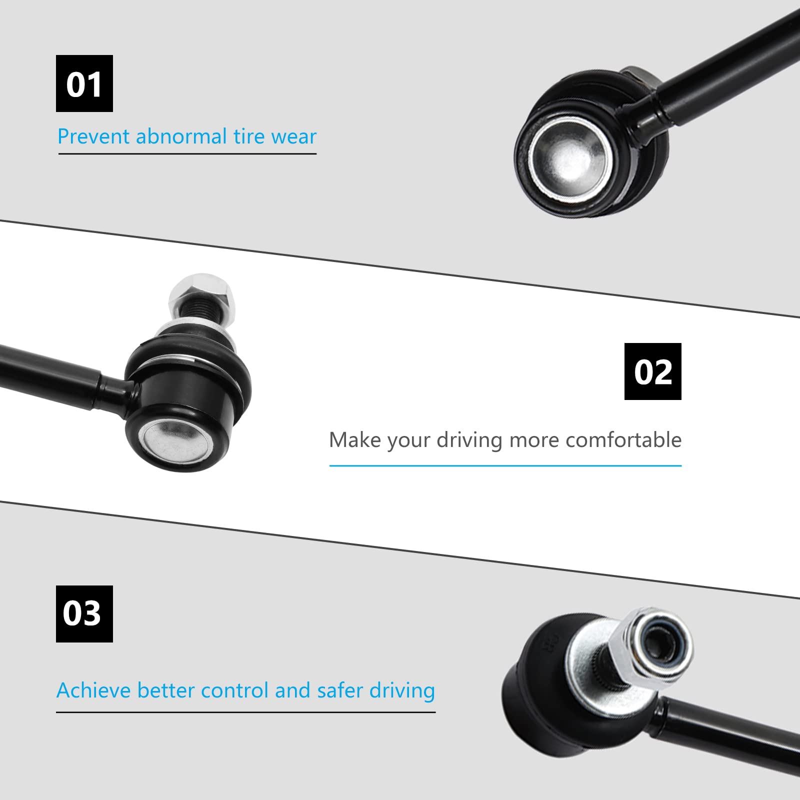 ATRACYPART package includes two sway links for quick replacement.