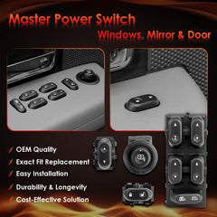 ATRACYPART passenger window switch interior view enabling easy rear-seat passenger comfort