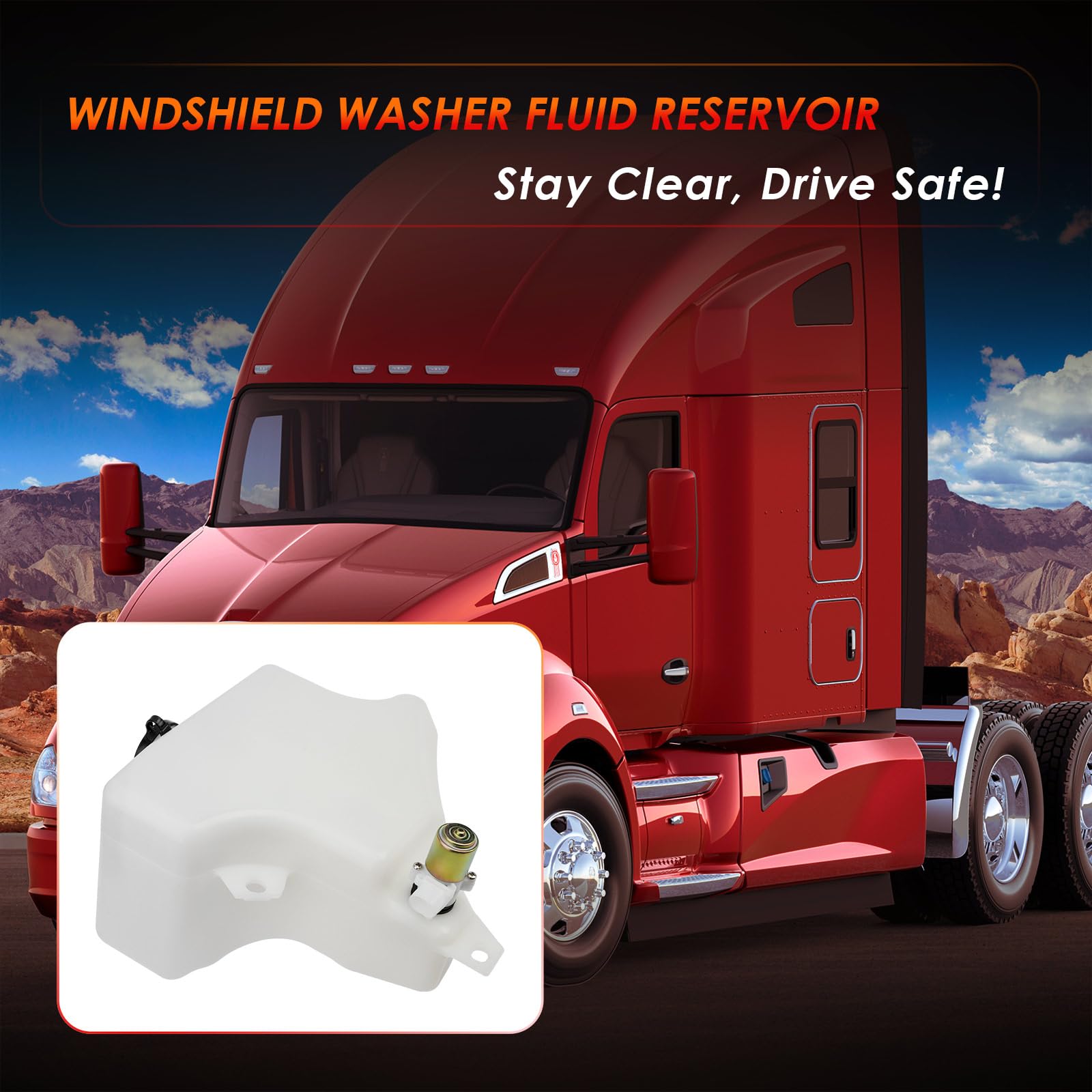 ATRACYPART peterbilt-389-reservoir-tank-with-pump provides smooth spray performance.
