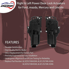 ATRACYPART right-side power door lock actuator front-view, provides smooth passenger door access.