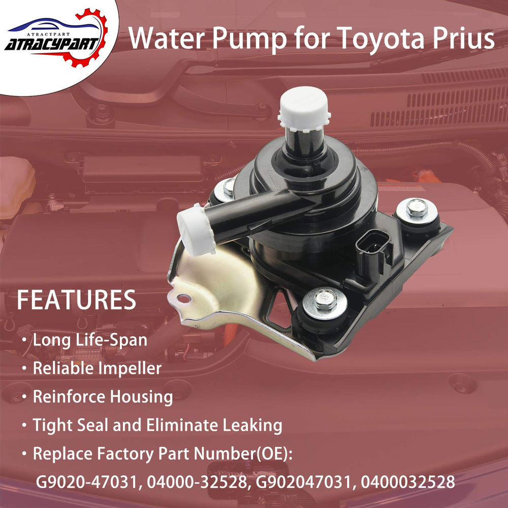 ATRACYPART Prius inverter coolant pump rear view highlights strong sealing against leaks.