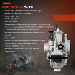 ATRACYPART PWK 24mm carburetor installed on Baja Warrior MB200 for reliable power