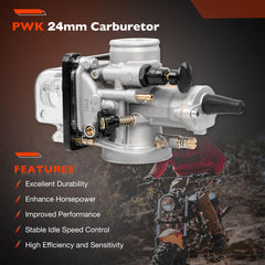 ATRACYPART PWK 24mm carburetor on Massimo MB200 enhances tuning options