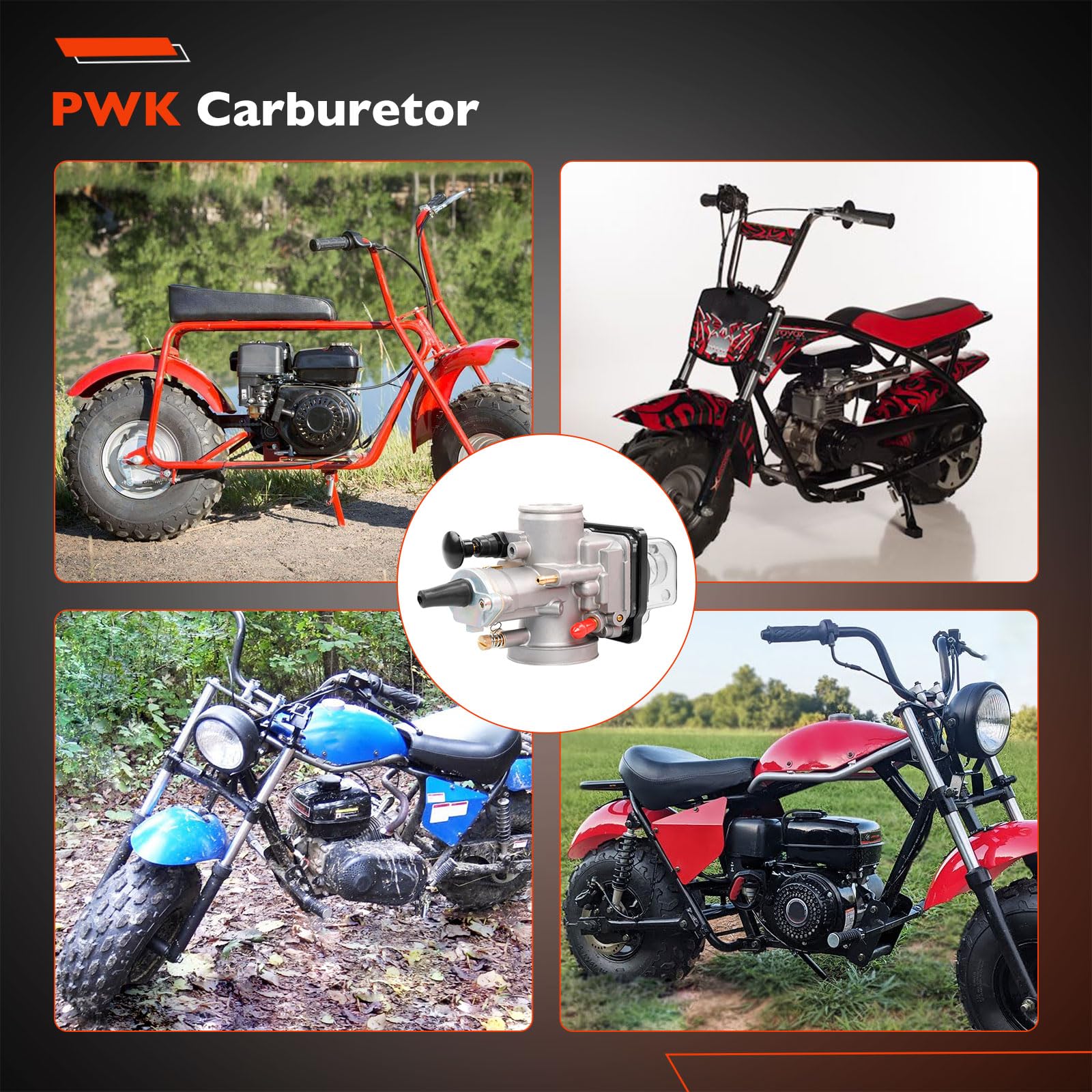 ATRACYPART PWK 24mm carburetor with jet kit suits Yerf Dog go-karts
