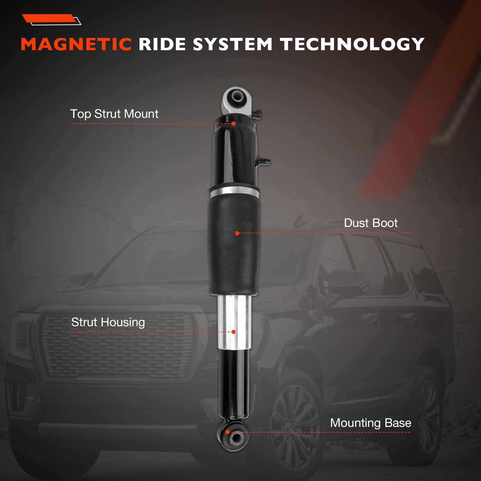 ATRACYPART Yukon XL rear air shock struts enhance load leveling