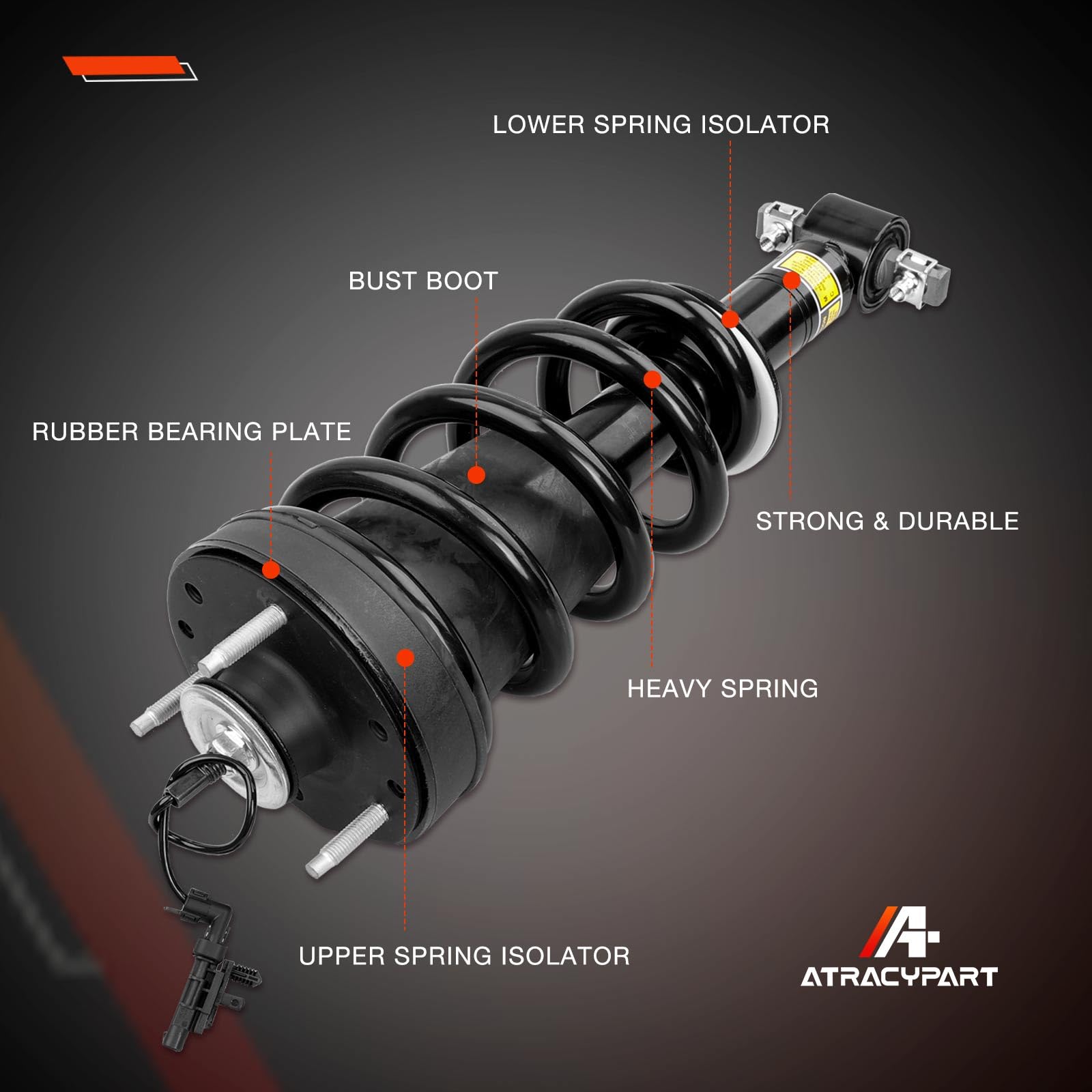 ATRACYPART rear shock absorption for Chevrolet Suburban improves stability on rough pavement.