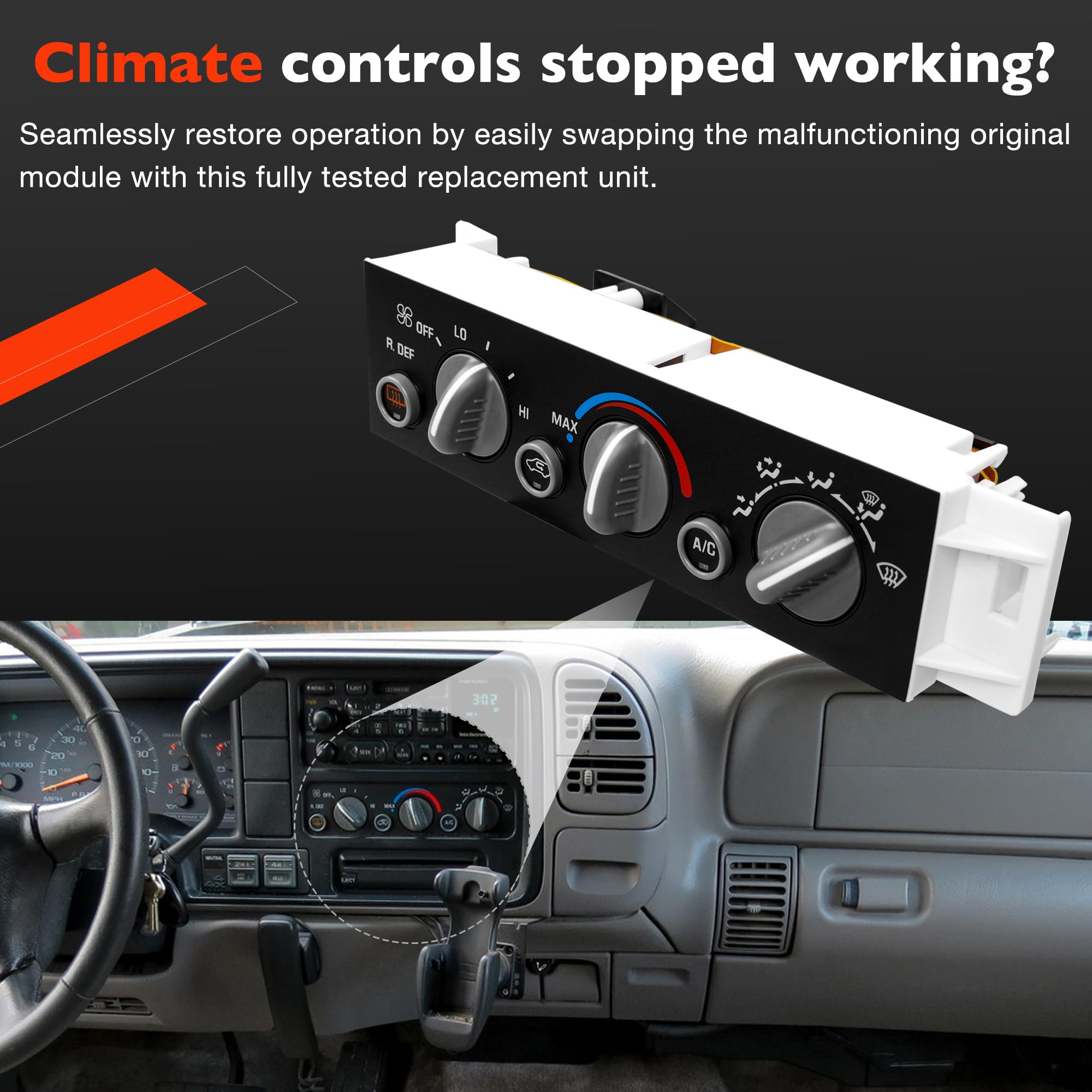 ATRACYPART replacement module addressing climate control defects