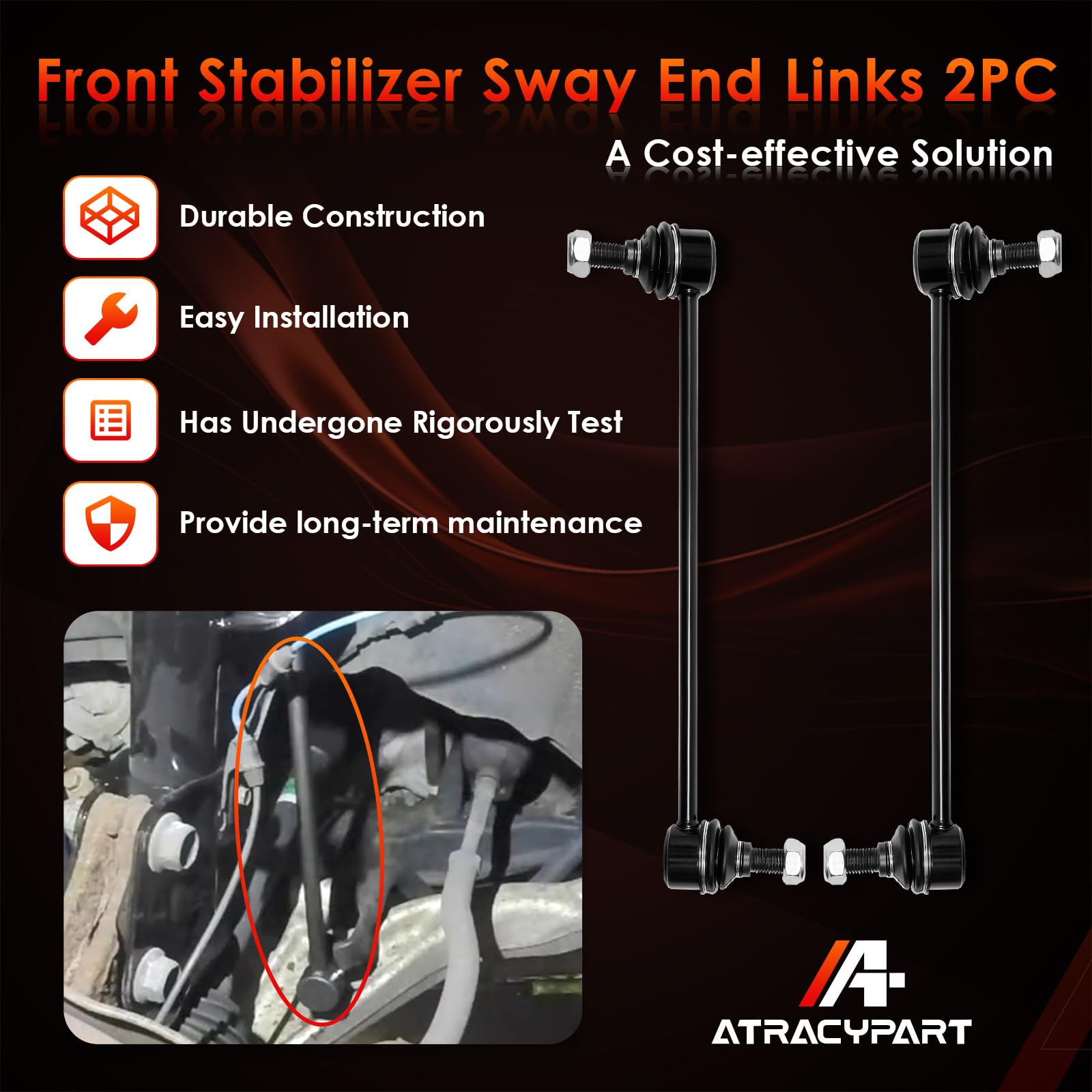 ATRACYPART replacement kit includes left and right links for quick installation.