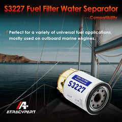 ATRACYPART S3227 clear bowl assembly for quick water and sediment inspection