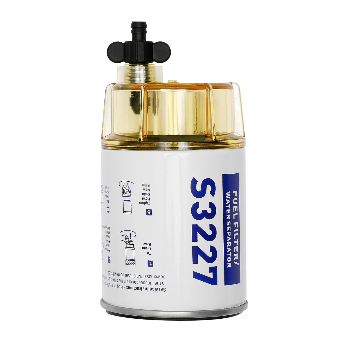 ATRACYPART S3227 fuel filter for outboard engines ensuring clean fuel flow
