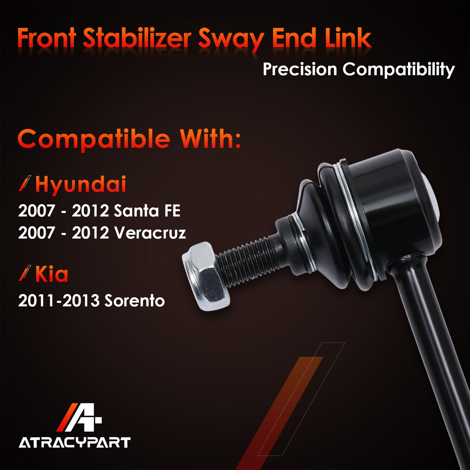 ATRACYPART sway bar end links ready for simple installation.
