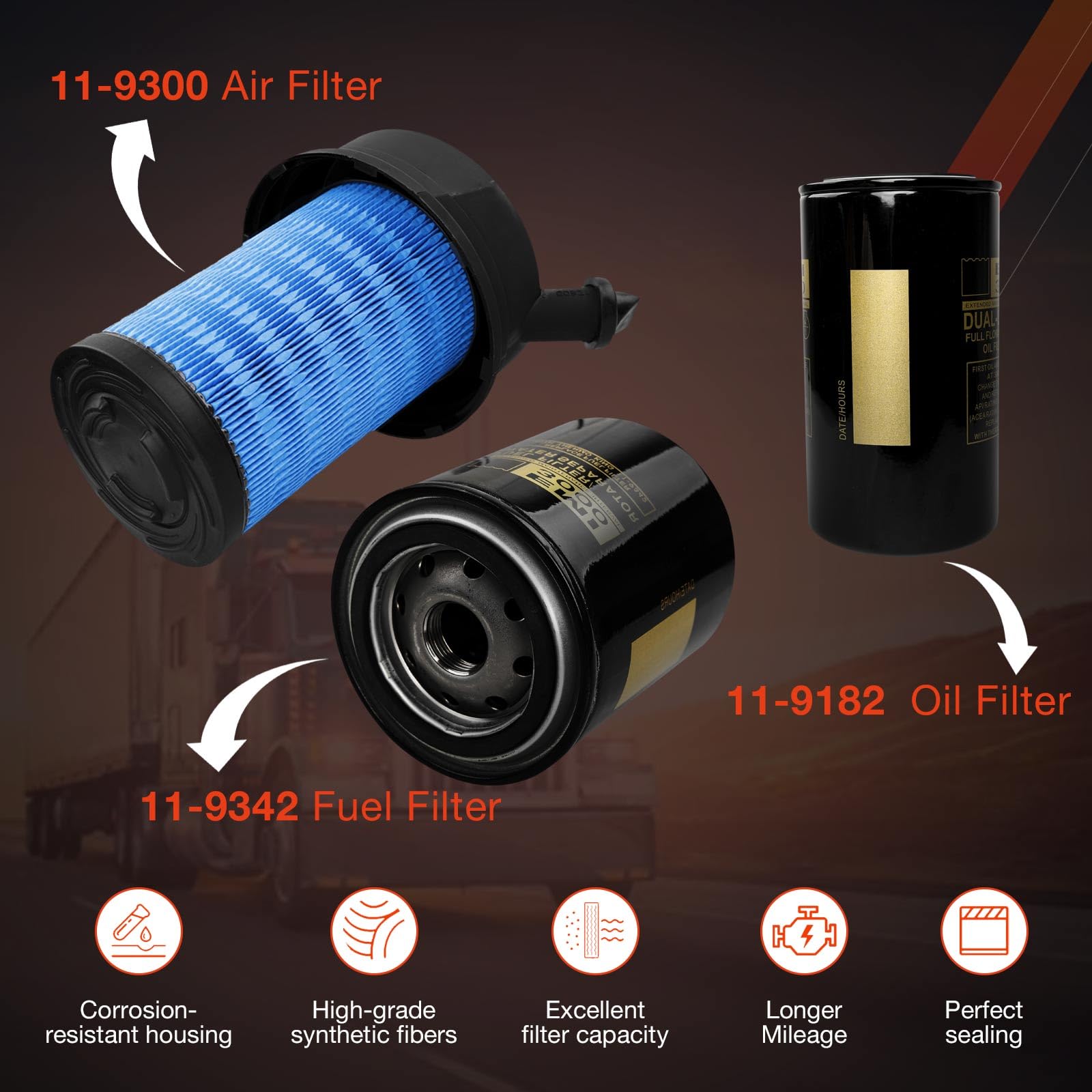 ATRACYPART filter kit contents ready for quick service tasks