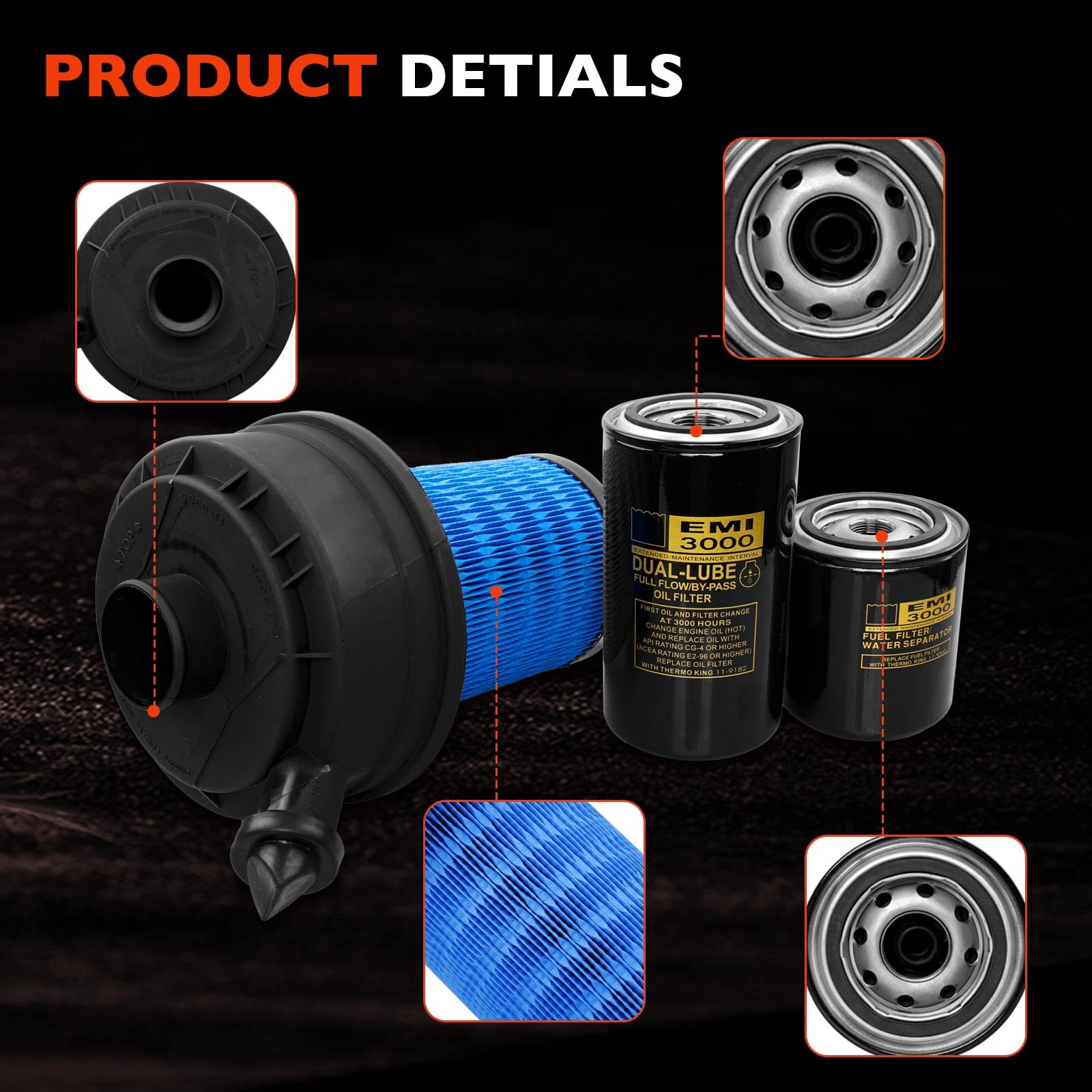 ATRACYPART SB230 air filter improves intake air quality for steady cooling