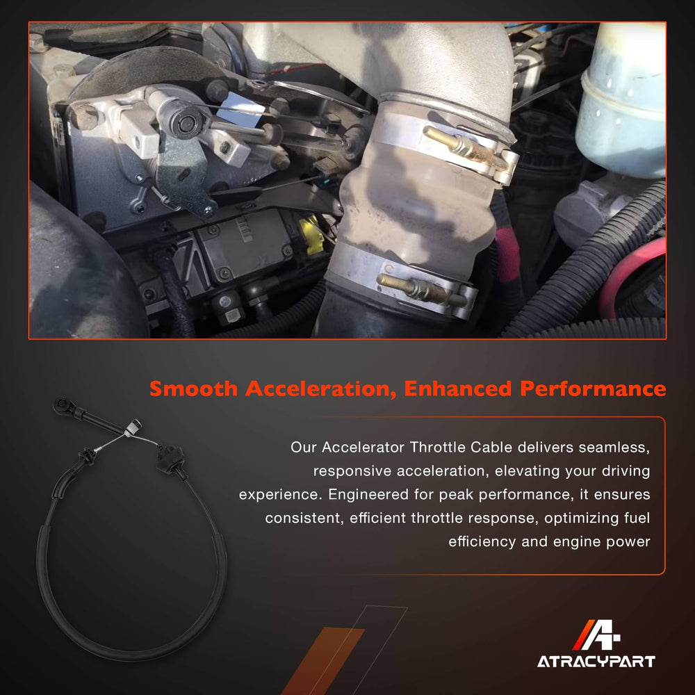 ATRACYPART throttle cable housing demonstrates heat and wear resistance.