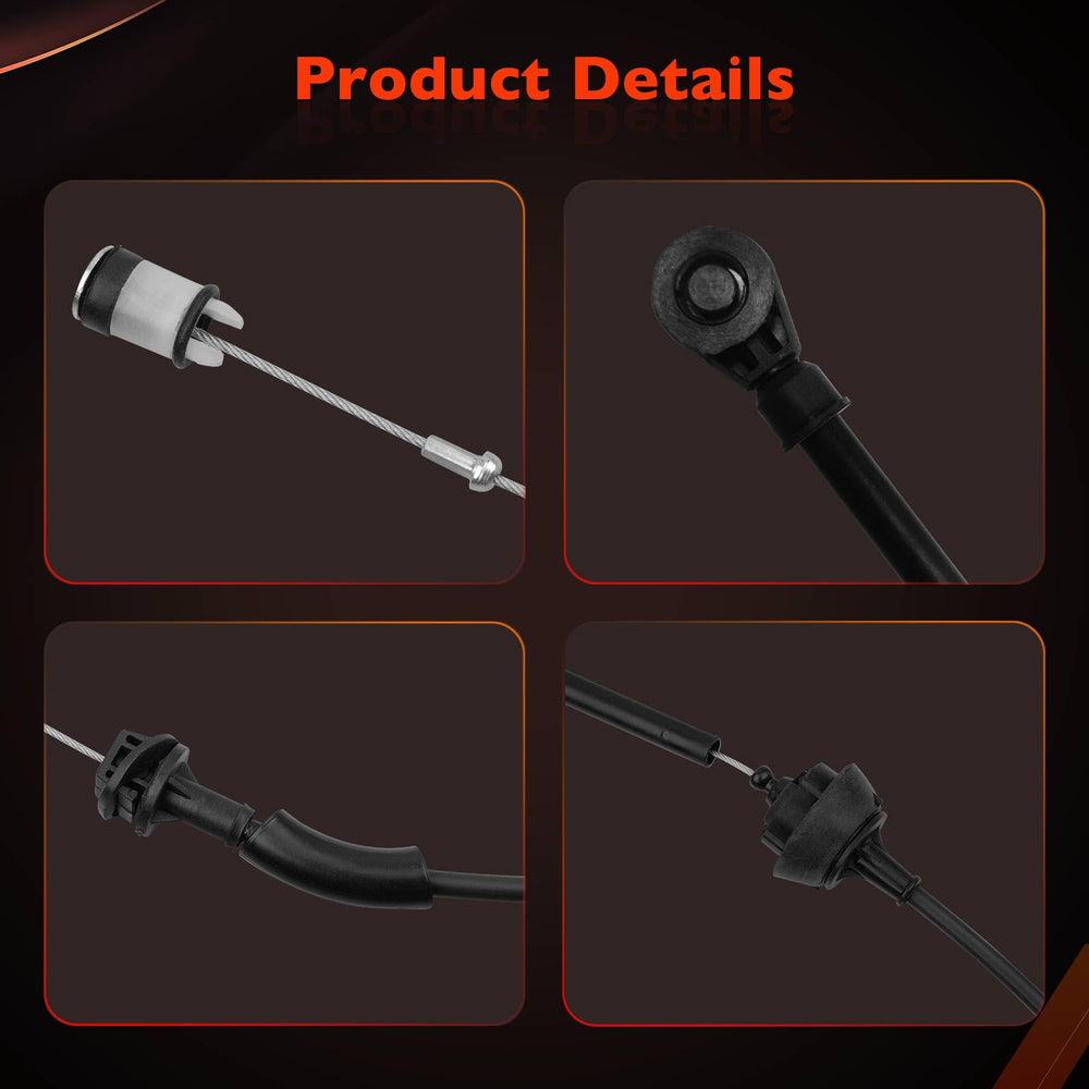 ATRACYPART throttle cable routing illustration shows flexibility for clean fitment.