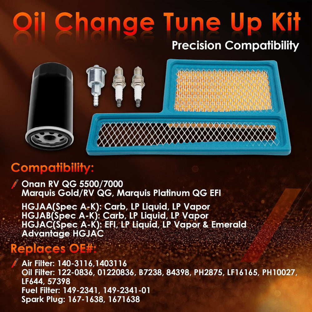ATRACYPART oil filter for Onan QG kits reduces contaminants for smoother operation.