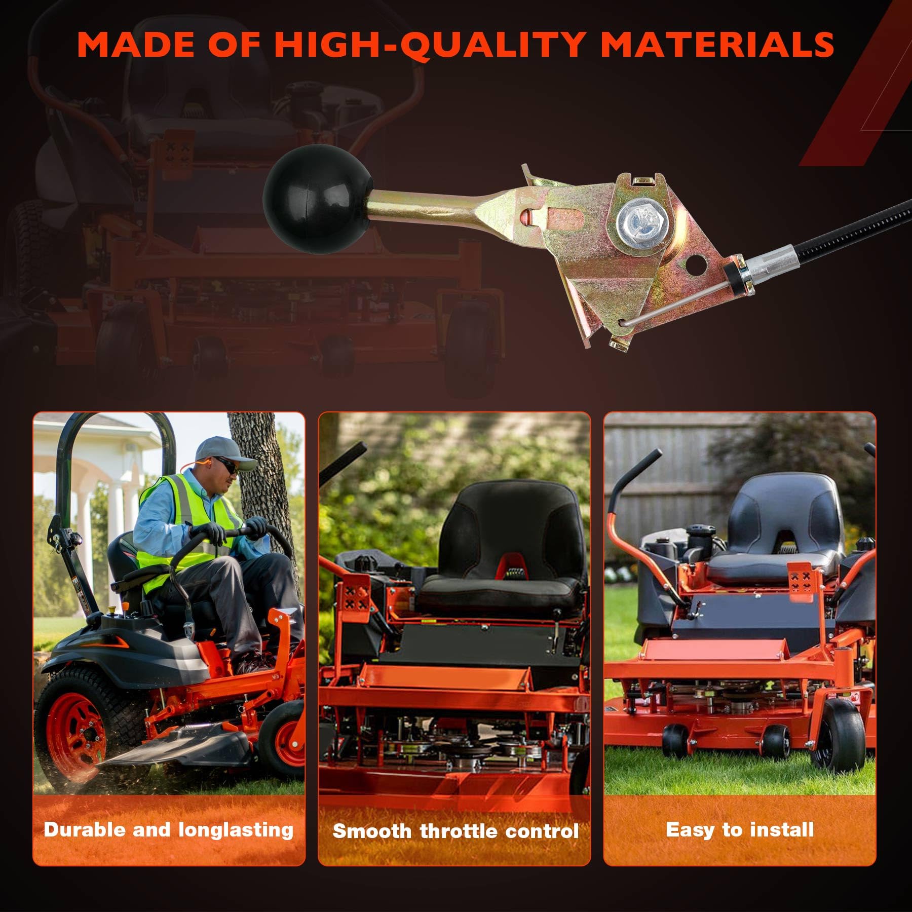 ATRACYPART weather-resistant brake cable maintains performance year-round