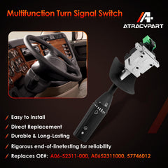 ATRACYPART wiper switch assembly with plug-and-play installation for quick repairs.