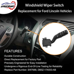 ATRACYPART windshield wiper switch for Police Interceptor Utility, dependable performance