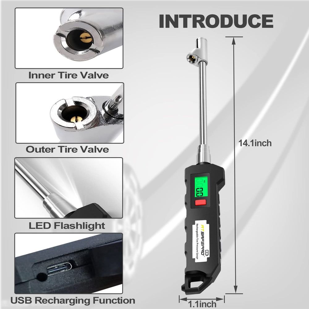 ATsafepro durable aluminum handle with non-slip grip