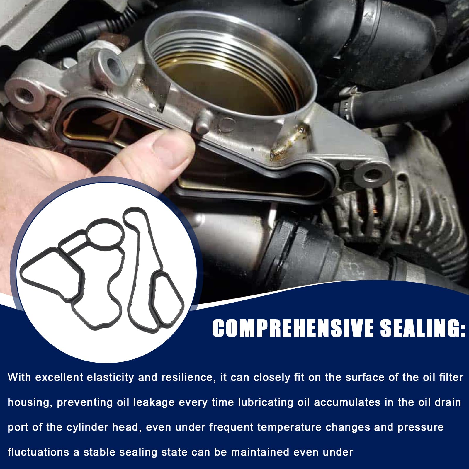 atsuch cooler seal included, reliable seal for BMW housing