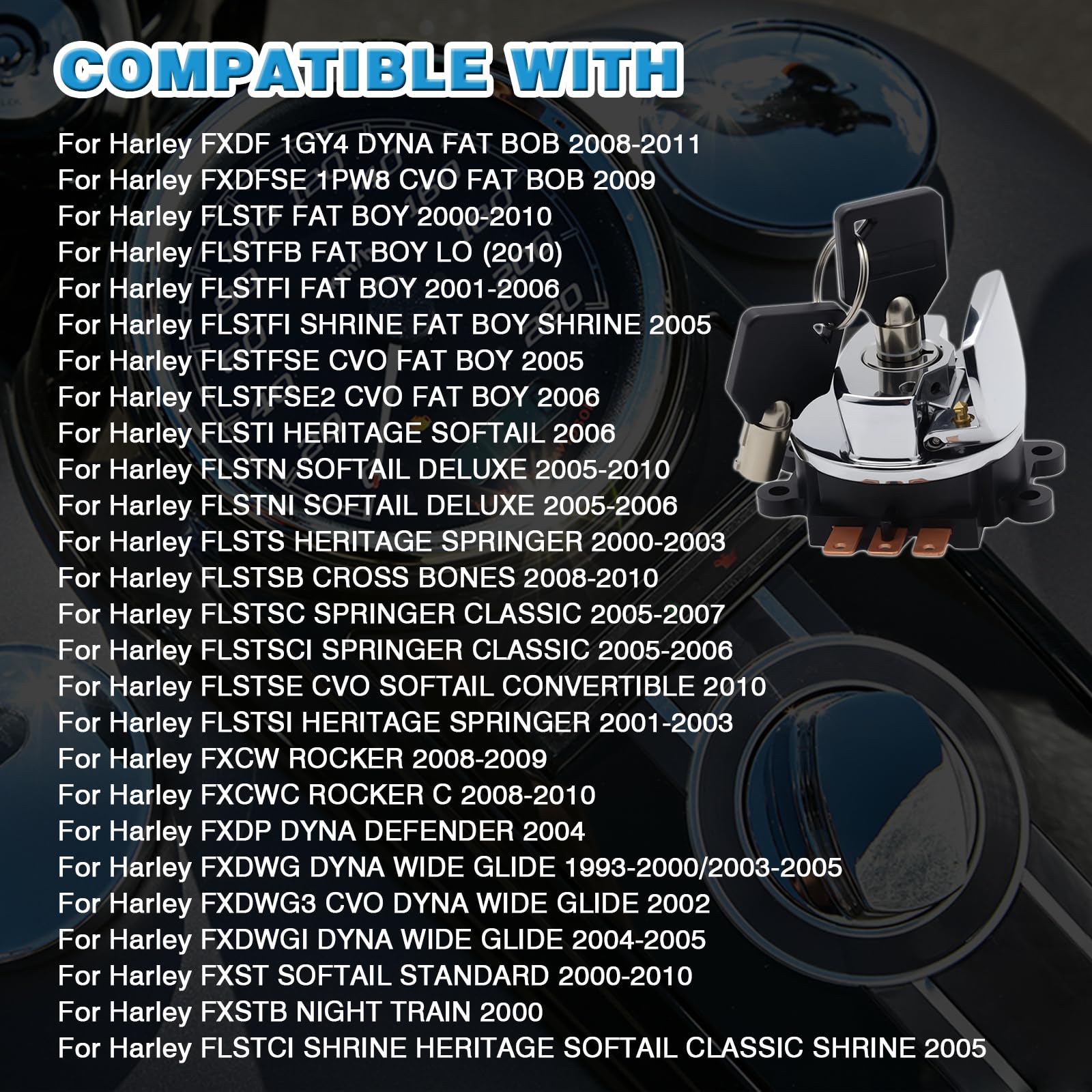 atsuch compatible-fit note confirms fit with 71501-93 and 71313-96 for Harley.